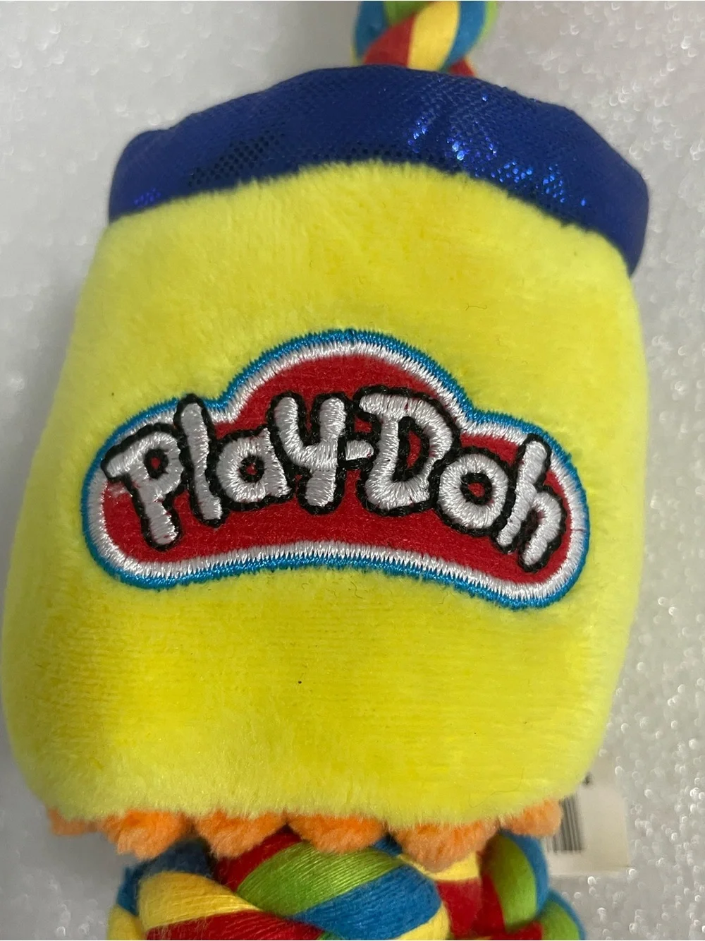 Play-Doh Yellow Plush Rope Dog Toy